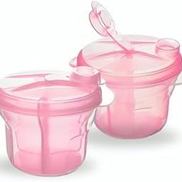 Babylief™ Milk Powder/Formula Dispenser with 3-Measured Sections for Easy Baby Feeding (Pink)-image-75