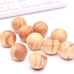Trikhomam Natural Cedar Wood Balls with Lavender Organza Bags – 12-Pack Eco-Friendly Moth Repellent and Closet Freshener Set (Pack of 20)-4