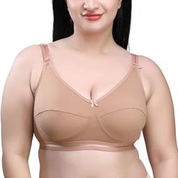Lycra Blend Seamed Non Padded Non-Wired Full Coverage Women's Pack of 1 Everyday Bra.-49