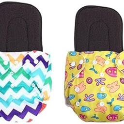 Kogar Side Leakage Proof cloth diapers for babies 0 to 3 years combo high absorbent 2 reusable diaper 2 insert pack (3-14kg) washable diapers pocket liners cover adjustable free size-image-21