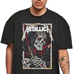 Oversized T-Shirt | Metallica - Death Reaper | 100% Super Soft Cotton | Round Neck Funny Cute Sarcasm Dark Humor Half Sleeve Unisex-image-21