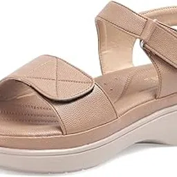 vendoz Women Stylish Sandals Wedges I Flat Slip on Sandals I Stylish and Casual for Everyday use I Comfortable & Lightweight for Girls & Ladies-SD402-picture-16