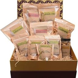 FOODCLOUD.IN Munchies Mega Gift Hamper-10 Healthy and Nutritious Snacks-Vegan, Gluten Free, High Protein & Baked or Roasted - Gift Box (Pack of 10)-image-31