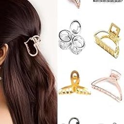 CHOTALIYA Hair Clips for Girls Women - Pack of 8 Clutchers for Hair-image-5