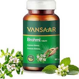 Vansaar Brahmi Tablets | Helps Improve memory | Promotes alertness | Made with 100% Pure Brahmi - 60 Tablets-image-44