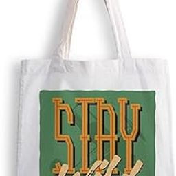 Canvas Tote Bags for Women, College Bag for Girls, Tote Bag for Shopping, Travel & Beach Bags for Women - Stay - D No - 060-image-13