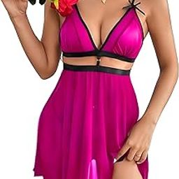 Women's Lingerie Babydoll and Panty Set Two Piece Lingerie Set-image-27