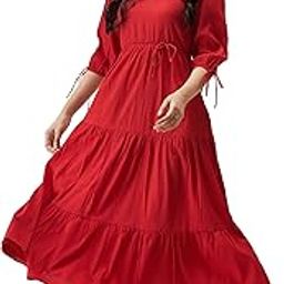 Women Fit and Flare Dress-image-2