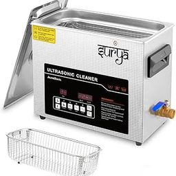 Surya Ultrasonic Machine 6L Cleaner with Auto Degas and Semi Waves Feature, Digital Timer and Heater, Professional 42kHz Retainer Denture and Jewelry Cleaner, Home Ultrasonic Cavitation Machine-image-18