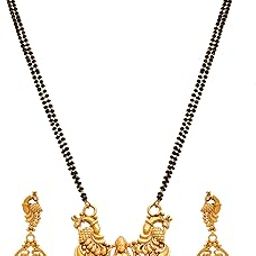Jewellery For Less One Gram Gold Plated Mangalsutra Set For Women,Valentine-30