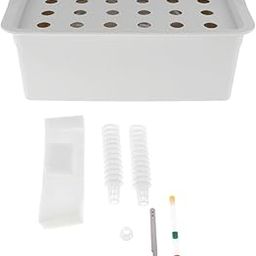 MYADDICTION 24 Sites Nursery Pots Indoor Hydroponic Grow Set for Parterre Garden Lettuce Gray-picture-17