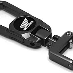 Key craft Metal Keychain compatible with Honda Motorcycle | Premium Stainless Steel Keyring with Elegant Design | Black Color-picture-32