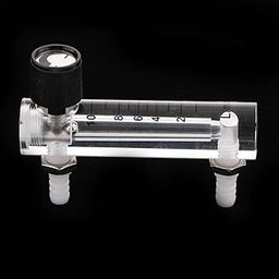 LOOM TREE® 1-10LPM Tube Type Oxygen Flow Meter Flowmeter Regulator with Valve,Measuring and Controlling Air | Authentic Collector's Piece | Rare Collectible | 1 Piece of Oxygen Air Flow Meter-12