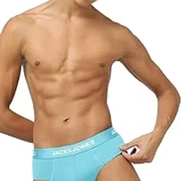 jack & jones Men's Cotton Blend Modern Regular Solid Briefs-picture-15