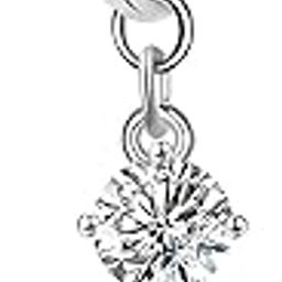 Silver Plated Clip-On Style 'Daisy Dazzle' Flower Belly Button Navel Ring For Women And Girls (BB0206) 1 Pc-image-39