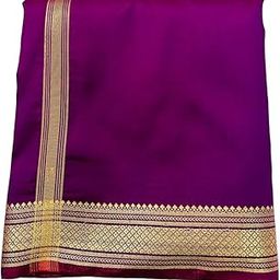 Men's Traditional Panchakacham Polyester Dhoti Set with Silk Border | Veshti/Mundu/Lungies Dhoti For Men for Pooja Temple & Special Occasions-image-54