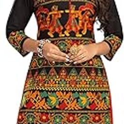 Cotton Printed Kurti for Women - Stylish Kalamkari Jaipuri Kurta for Festive & Casual Wear-image-4