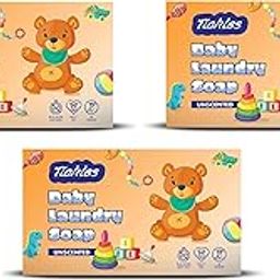 Tickles (Pack of 3) Handmade Nirol Organic Unscented Washing Soap For Baby Clothes Diaper, Accessories Mainly for Sensitive Skin 100% Chemical Free Natural Laundry Soap For Baby (360 gms)-image-26