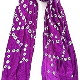 END OF SEASON SALE ! Purple Bhandej Dupatta (SM35008)-image-21