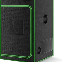 MELONFARM 2x2 Grow Tent, 24"x24"x36'' High Reflective 600D Diamond Mylar Canvas with Observation Window and Floor Tray for Hydroponic Indoor Plant Growing-24