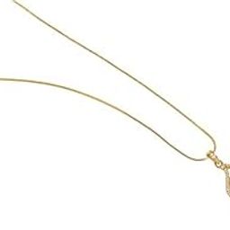 Gold plated pendant set for women | crystel necklace in decorative frame | with 2 earrings | ideal for wedding or party | set of 1-image-1