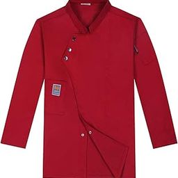 Chef Coat Chef Clothing Catering for Food Service Men Women L Red | 1 Chef Jacket-image-30