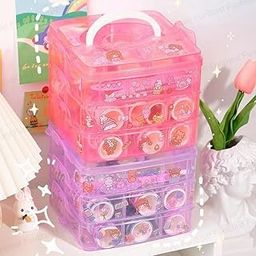 Dhaval Kavid Ultimate Washi Tape Craft Kit, 100 Decorative Masking Tapes, 20 Kawaii Stickers, Tweezer, Pen Cutter, Spatula, 3-Layer Organizer Box-picture-26