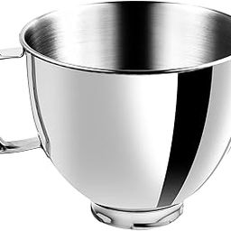 5 Quart Stainless Steel Mixer Bowl for KitchenAid Stand Mixers, Compatible with 4.5 & 5 QT Household Models, KitchenAid Mixer Accessories, Replacement Bowl-picture-23