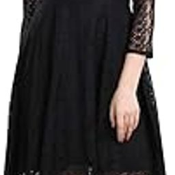 Women's Dyed Fit & Flare Knee Length Russell Net Dress-picture-4