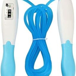 @ASQUAREHUB'S Digital Jump Rope with Counter, White and Blue, Adjustable Length-image-96