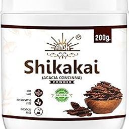ANSH Shikakai Powder for Hair (Natural Hair Cleanser for Shiny and Soft Hair (200 Grams)-image-75