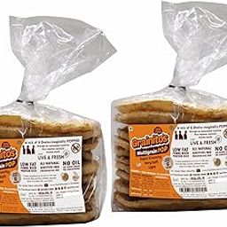 Grainitos Healthy Multigrain Papad, Not Baked Not Fried - its POPPED (54g x 2) (Mix Masala - Indias Favorite Taste)-image-40