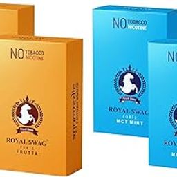 ROYAL SWAG Ayurvedic & Herbal Cigarette, Combo Pack of Mint and Frutta Flavour Smoke (20 Stick Each) Nicotine Free & Tobacco Free Cigarettes Helps in Quit Smoking - (40 Sticks)-image-99