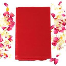 100% Pure Cotton || Red Puja Cloth || Size - 1 Miter || Navratri Special & All Puja Occasion-image-49