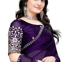 Soft Georgette Chiffon Saree with Lightweight Print and Beautiful Wedding Border-picture-35
