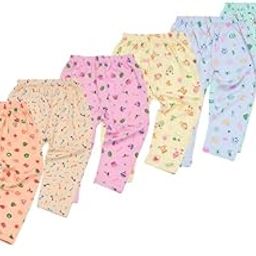 Cotton Unisex Printed Pajama for Boys & Girls Multi/Mix Pack of 5-image-9