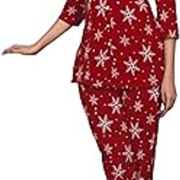 Women Two-Piece Outfits-Ethnic Co Ord Set Rayon Printed 3/4 Sleeve-NG-041-image-66