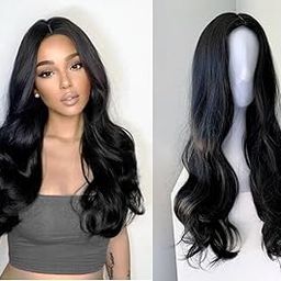 VIEWS Natural Color Full Head Wig for Women Straight Bob Short Length Synthetic With Hair Middle Part (Natural Brown)-image-59