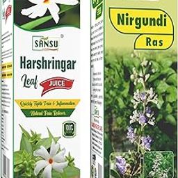 SANSU Harshinga juice for help Quickly Fight, Pain & Inflammation, natural Pain, Relive, Nirgundi Juice for Joint pain, muscle, pain hand and leg pain, 500ml (pack of 2)-image-46
