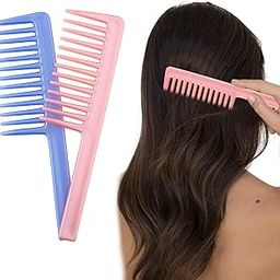 DazzleDiva Wide Tooth Detangling Comb Shower Flexible Comb Wide Spacing Teeth Comb Anti-Static Detangling Shampoo Comb for Long, Thick, Curly, Wet, Dry and Most Hair Typesr Men and Women 1Pcs-12