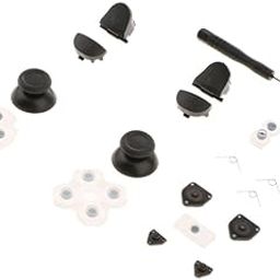 For Dualshock 4 PS4 Controller L1 R1 L2 R2 Trigger Springs Buttons + 2 Joystick Thumb Sticks + 1 Set Conductive Rubber + 4 x Springs + Screwdriver-18