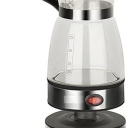 HOMENITY® - urkish Glass Coffee Maker Machine | Electric Coffee Pot | 500ML / 5 Cups | Best Buy | Most Efficient Way to Make a Warm Cup of Coffee or Tea and Boil Water - Black-picture-11