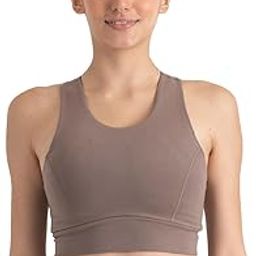 Sports Bra Crop Top for Women | 2 in 1 Round Neck Sports Bra with Thick Waistband | Medium Impact Bra | Full Coverage | Stretchable Sports Bras for Women for Yoga-image-22