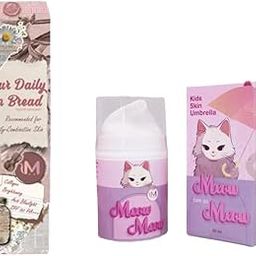 MEOW MEOW Sunscreen Combo Pack: Your Daily Sun Bread SPF 50 for Oily-Combination Skin & Kids Skin Umbrella SPF 50 Sun Defense | Fragrance-Free, Lightweight, Matte Finish , Broad Spectrum Protection | 50ml-10