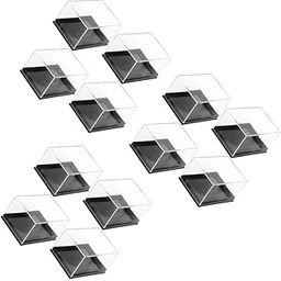 QUMIIRITY 12pcs Transparent Gemstone Display Box Mineral Specimen Storage Case for Jewelry Crafts and Collectibles View Organizer Smooth Finish-image-39