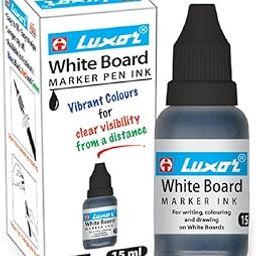 WRITEAWAY Luxor White Board Marker Ink (Black, 15ml) - Pack of 4-image-66