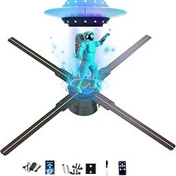 3D Hologram Fan,Hologram Fan WiFi and Bluetooth and Remote with 700 Library Video,Animated Holographic Projector Display for Business Stores, Shops, Holidays (18.1"(APP+WIFI+Bluetooth+Remote))-image-52