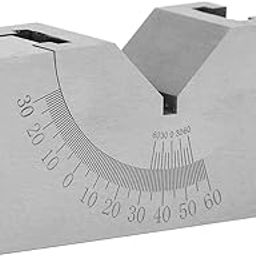 Micro Adjustable Angle Gauge, HRC50 52° Angle V Block Versatile Alloy Steel for Drilling Machines-6