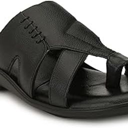 Men's Black Leather Slipper-picture-48