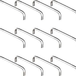 Atlantic Stainless Steel Oval D Dwawer Cabinet Pull Handle 4 Inch (Total Length 105 Mm, Hole To Hole 95 Mm, Twotone Finish) Pack Of 12 Pieces-image-59